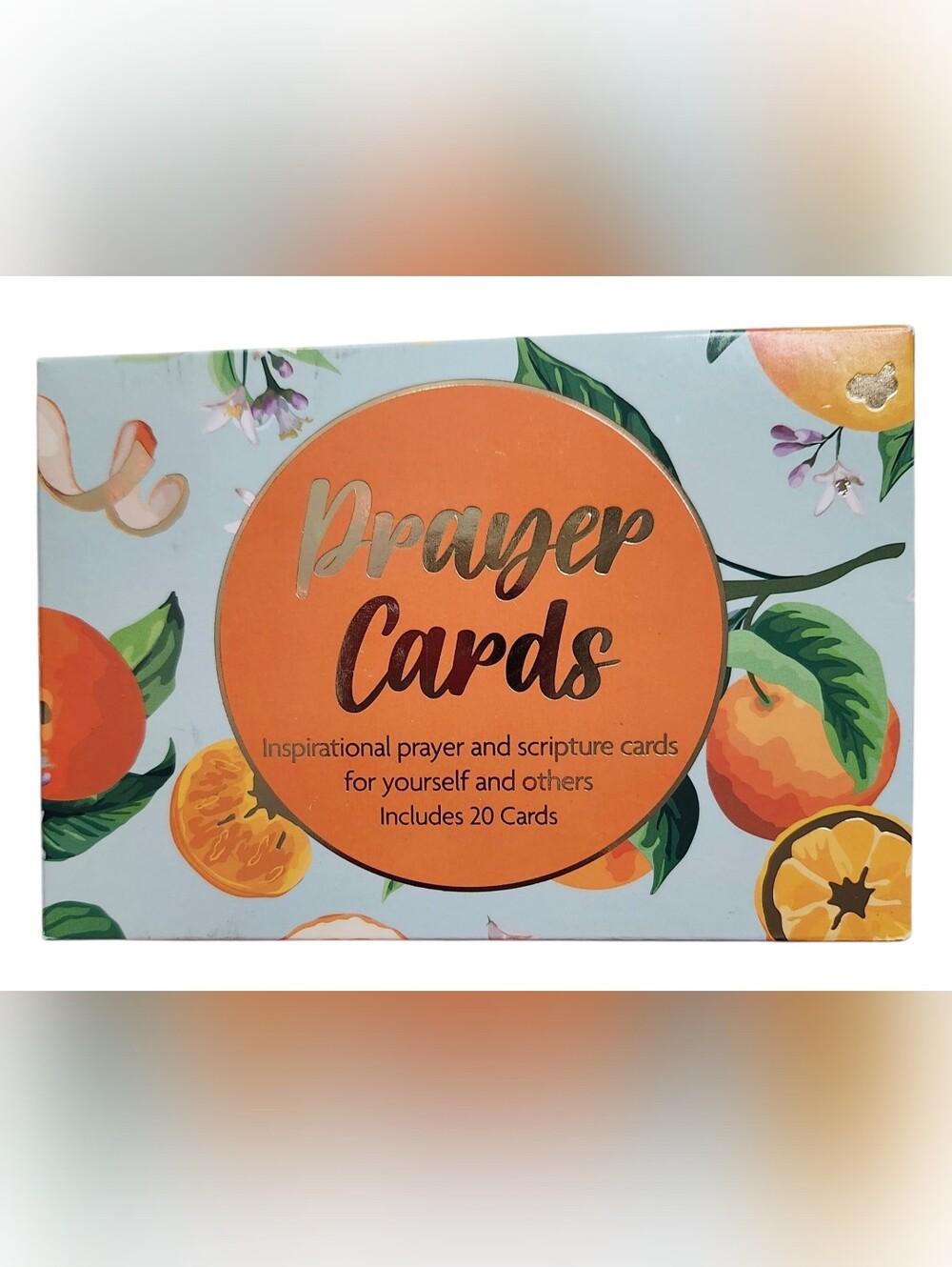 Prayer Cards NEW - Orange Inspirational Scripture Card Set